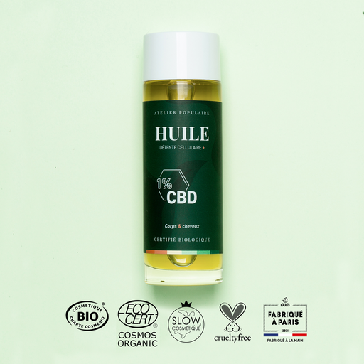 Huile corps et cheveux - Atelier Populaire