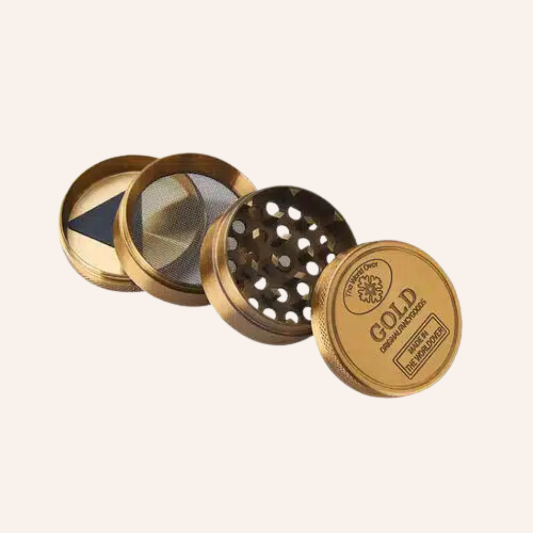 Grinder Gold 50mm – 4 étages – Champ High