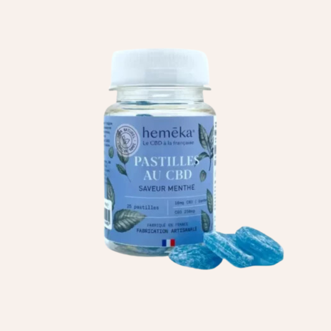 Hemeka - pastille menthe et CBD - x25